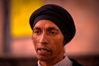 En la imagen, el artista