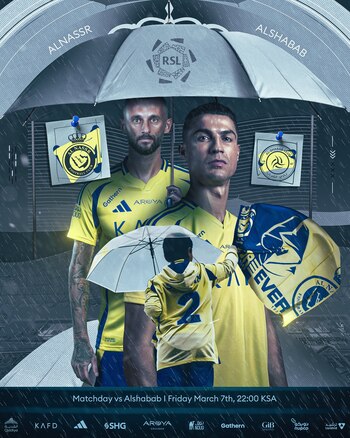 Con Cristiano Ronaldo y Marcelo Brozovic,, los Caballeros del Najd presentó el encuentro ante el Al Shabab - crédito @AlNassrFC_EN / X