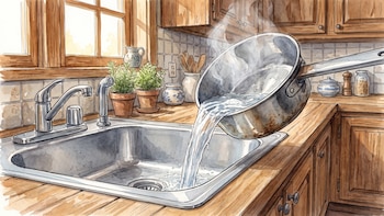 ¿Se puede tirar agua hirviendo por el desagüe? Claves para cuidar las instalaciones