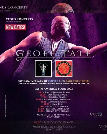 Geoff Tate se presentará en