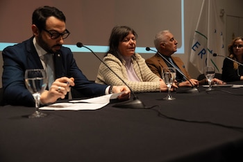 La fiscal de Corte de Uruguay, Mónica Ferrero (c) (Manuel Tort - Presidencia)