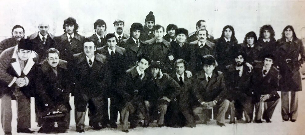 Hugo Gatti in action against the Soviet Union