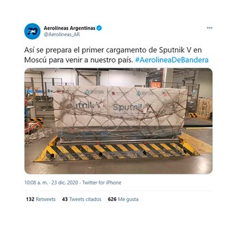 El cargamento de vacunas que