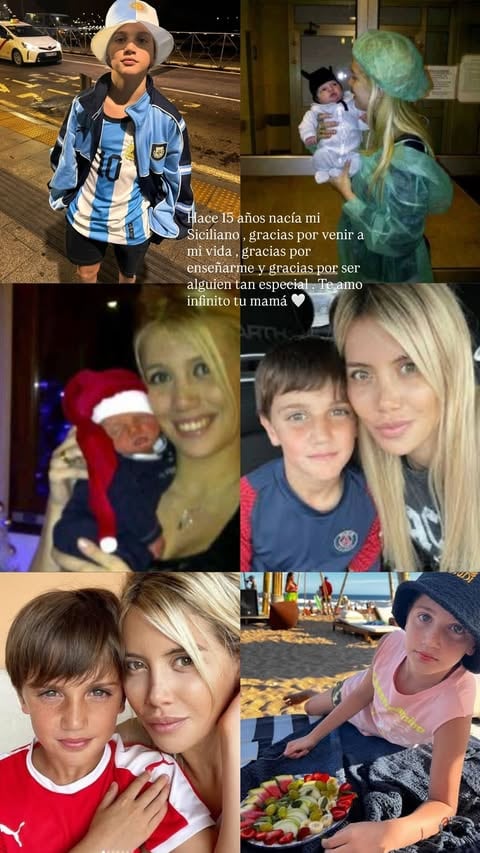 El mensade de Wanda Nara a Constantino Lopez