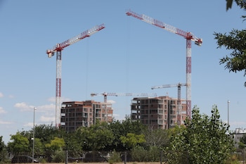 Edificio en construcción en Madrid. (Marta Fernández Jara / Europa Press)