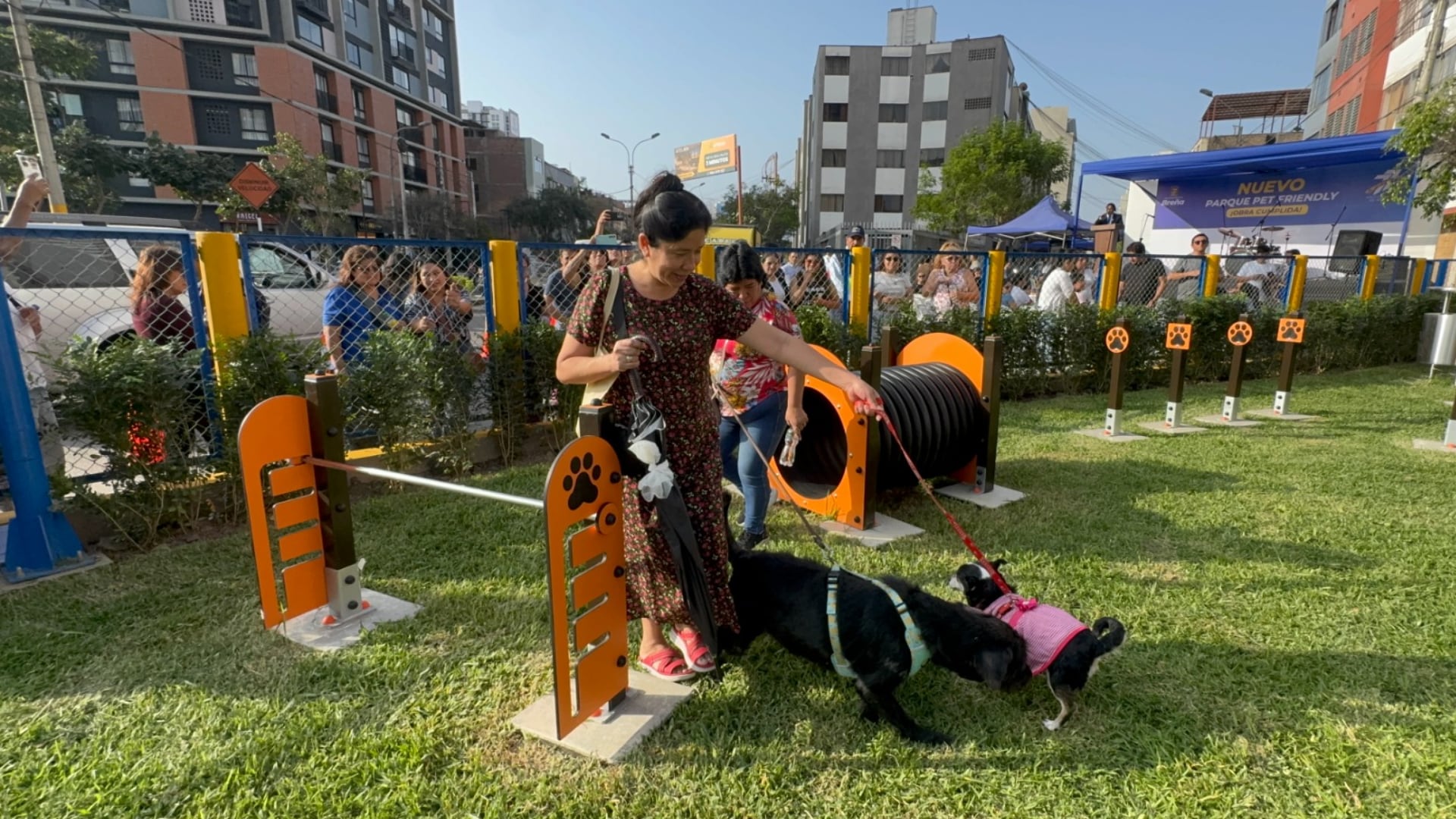 Breña inauguró su primer parque “pet friendly”, destinado a la recreación de mascotas y sus familias. Difusión
