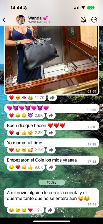 La reacción de Wanda al