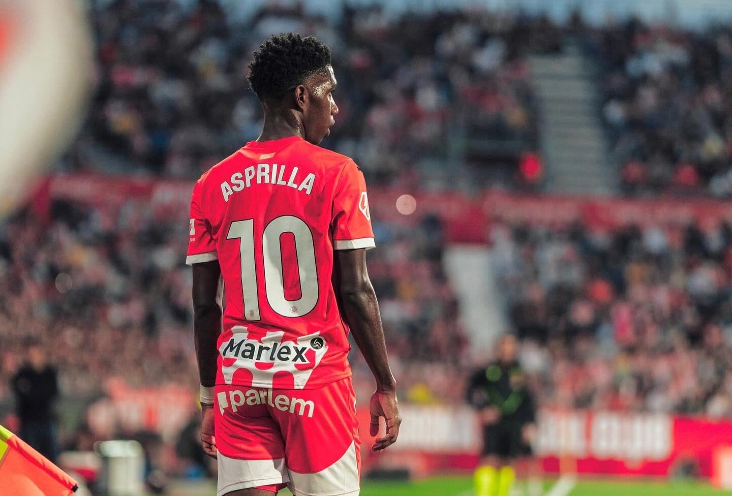Yaser Asprilla fue elegido como el mejor jugador de Girona en el mes de agosto, y nominado al mejor de la segunda división en España - crédito @yaser_asprilla_10/Instagram