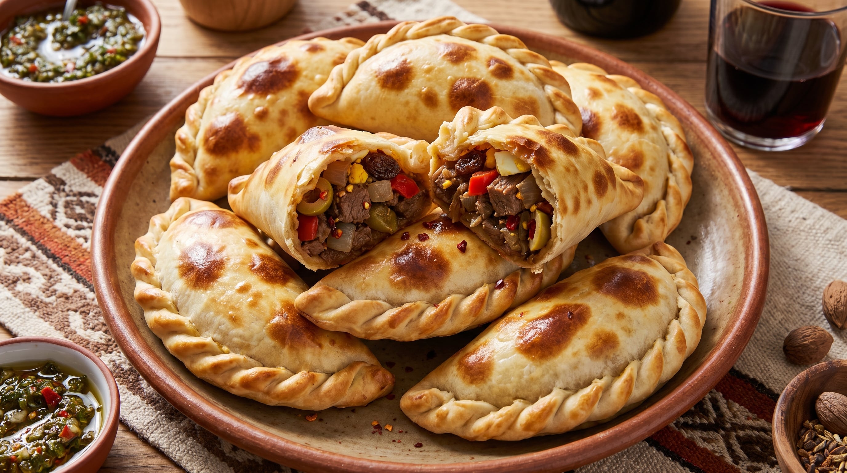 Empanadas de carne cortada a cuchillo: una tradición argentina que combina sabor intenso y textura única (Imagen Ilustrativa Infobae)