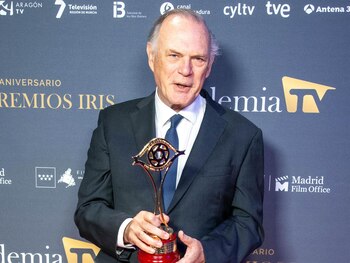 16/01/2024 Pedro Piqueras posa con su premio tras la ceremonia de entrega de los Premios Iris que otorga la Academia de la Televisión
EUROPA ESPAÑA SOCIEDAD