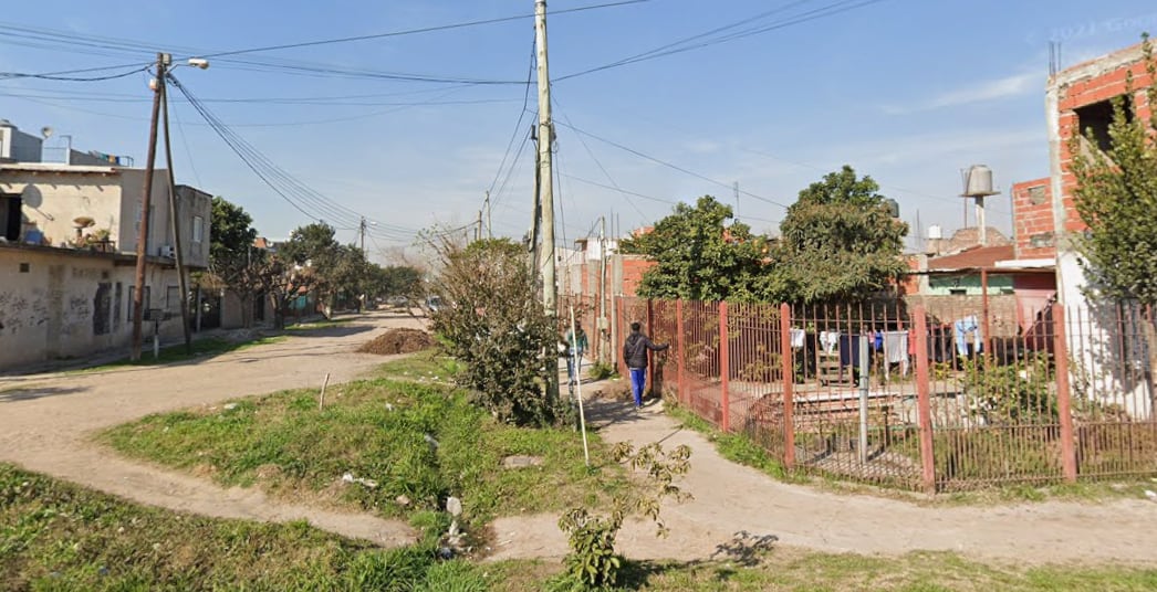 La cuadra de González Catán donde ocurrió el filicidio