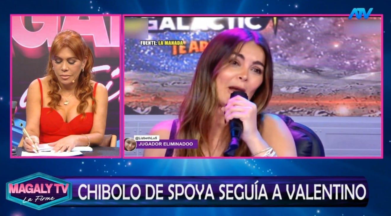 Valentino expone chats con supuesto novio de Laura Spoya y Magaly reacciona sin filtros. Captura: Magaly TV La Firme.