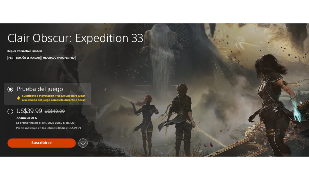 Clair Obscur: Expedition 33 fue galardonado como juego del año en The Game Awards. (PlayStation)