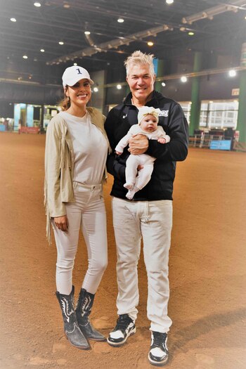 Fernando Burlando salió campeón de Polo y festejó junto a Barby Franco y su beba Sarah