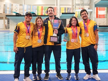 Colombia se coronó campeona de la competencia de clavados - crédito Comité Olímpico Colombiano