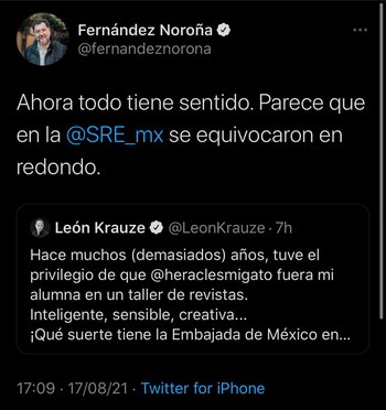 Noroña declaró que la Secretaría