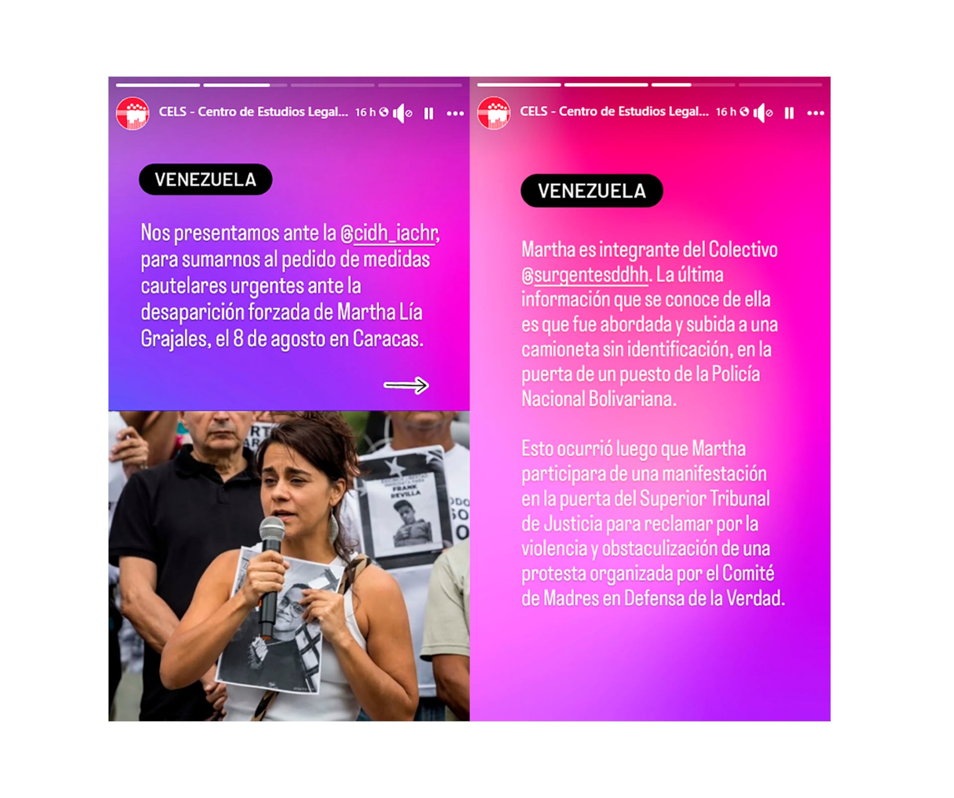 La denuncia del CELS por la desaparición de Grajales