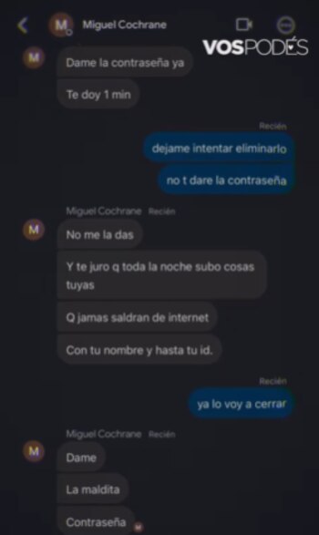 El delincuente comenzó a tornarse agresivo - crédito Vospodes/Instagram