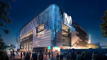 La entrada del Movistar Arena