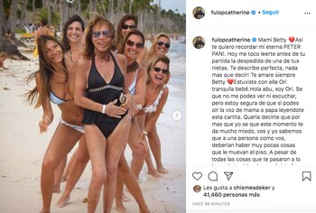 Cathy Fulop subió su despedida