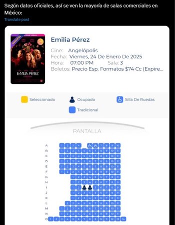 Salas de cine de "Emilia