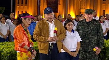 Daniel Ortega y Rosario Murillo, mandatarios de Nicaragua.