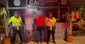 Las dos personas detenidas por