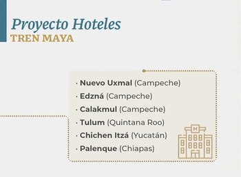 Hoteles SEDENA Tren Maya. Foto: Gobierno de México