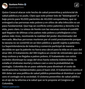 Según Gustavo Petro, convertir los