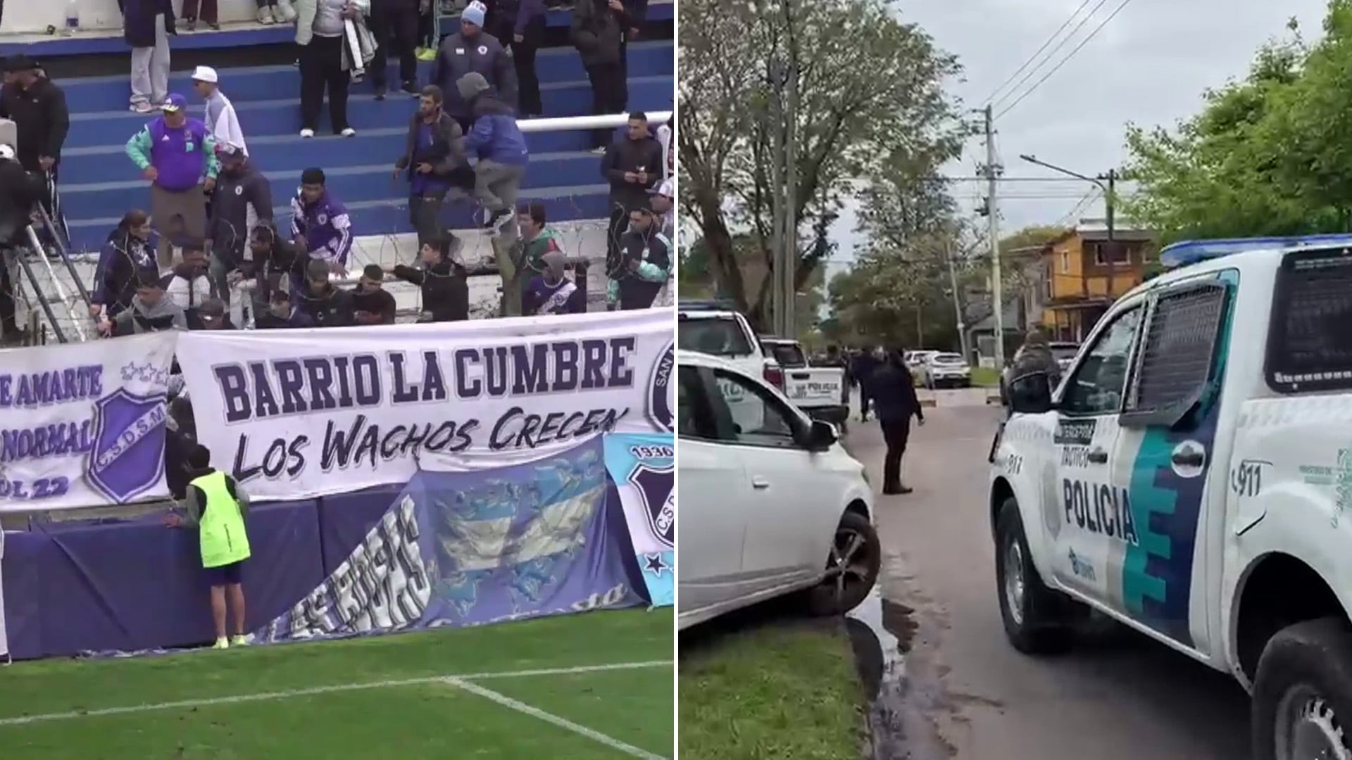 Se registraron incidentes en el estadio de San Martín de Burzaco luego del partido ante Excursionistas por la Primera B Metropolitana