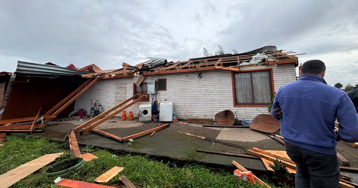 Violento tornado EF1 golpea la región de Ñuble: deja viviendas destruidas y personas lesionadas