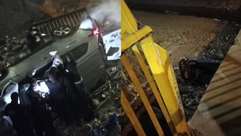 Camioneta rompe rejas de puente y cae al río Rímac tras fuerte choque en SJL: una familia resultó afectada