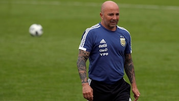 Jorge Sampaoli recordó su paso por la selección argentina (EFE/ Alberto Estévez)
