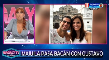 Maju opta por manter a calma enquanto os rumores continuam. Captação: Magaly TV La Firme.