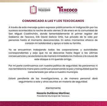 El presidente municipal Nazario Gutiérrez