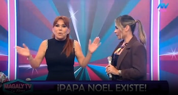 Magaly Medina y Ethel Pozo protagonizan uno de los momentos más emotivos de la televisión: “Sí tengo límites”. Captura: Magaly TV La Firme.