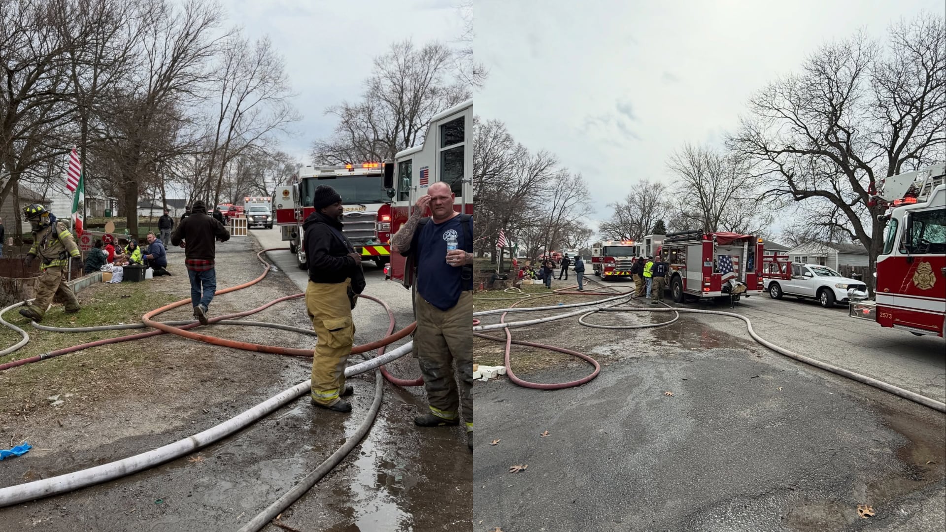 La investigación sobre las causas del incendio continúa a cargo del Departamento de Bomberos de Lake Station sin detalles revelados hasta el momento (Facebook: Hobart Fire Department).