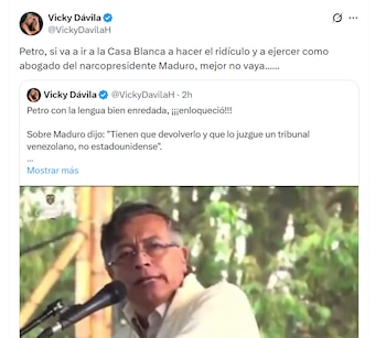 La periodista Vicky Dávila arremetió