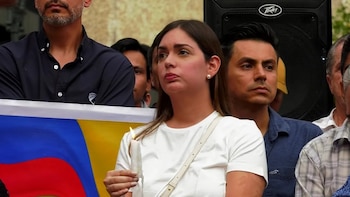 Fiorella Icaza, esposa de Aquiles Álvarez. (Ecuavisa)
