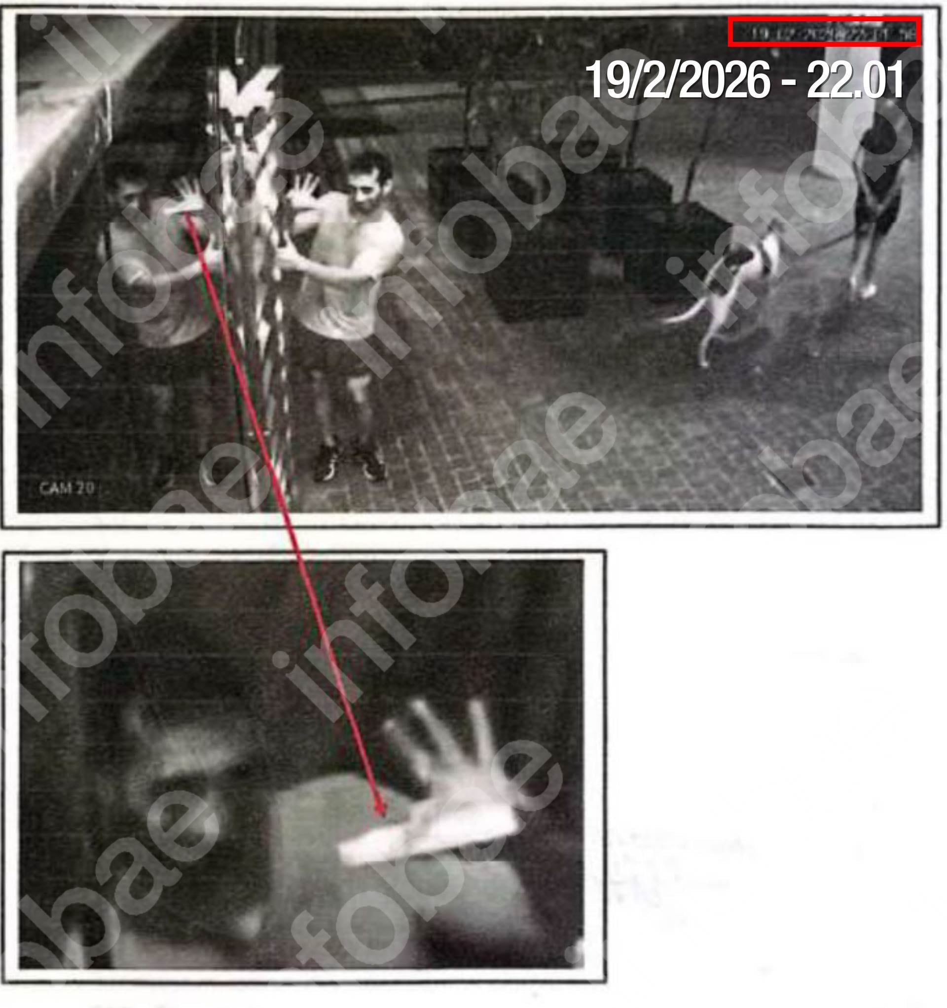 La última imagen con vida de Salazar es del jueves 19 de febrero a las 22.01. Fue capatado por las camáras de seguridad del edificio donde vivía en Palermo