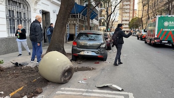 Choque múltiple en Caballito capturas