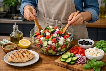 La ensalada mediterránea es ideal