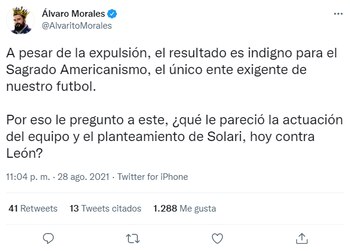 El periodista arremetió en contra