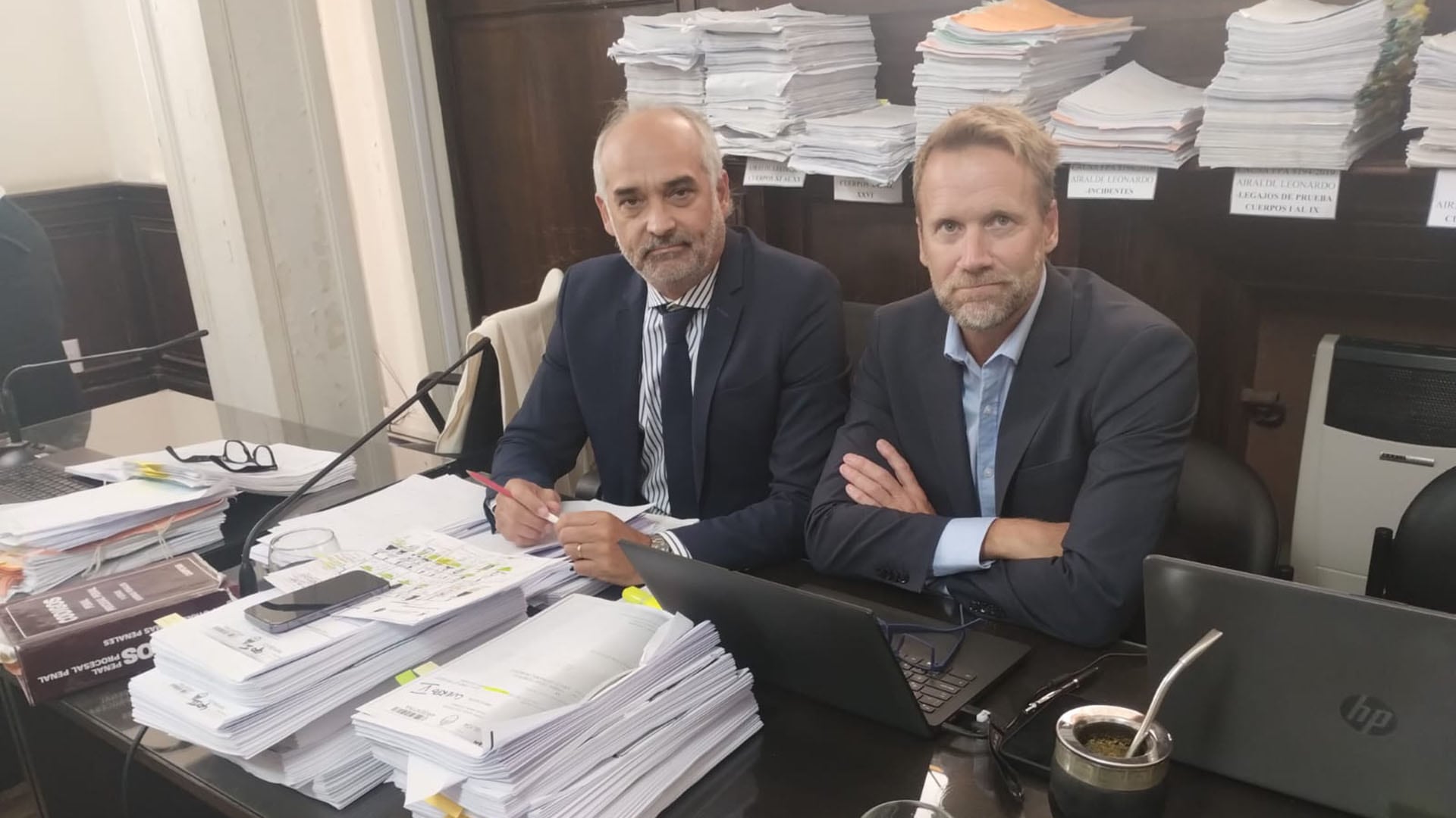 Fiscales federales José Candioti y Diego Iglesias (titular de la PROCUNAR)