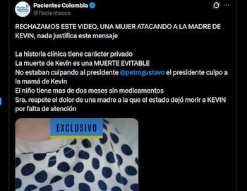 Pacientes Colombia cuestionó la crítica
