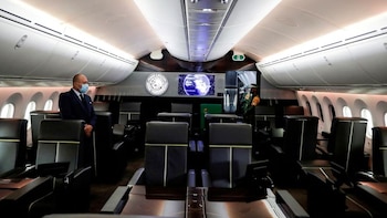 Das Präsidentenflugzeug ist noch im