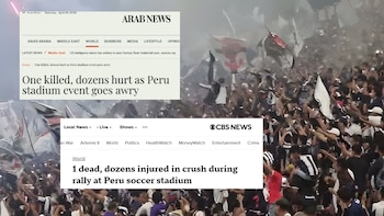 Medios internacionales reportaron la muerte de una persona y decenas de heridos en un evento que reunió a miles de hinchas en Matute