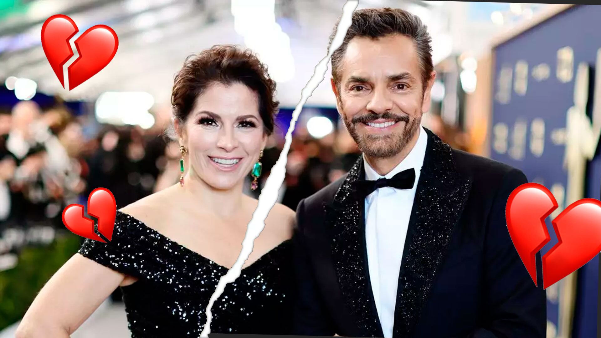 Alessandra Rosaldo responde a rumores de divorcio con Eugenio Derbez y desmiente crisis matrimonial (Diseño: jovani Pérez / infobae México)