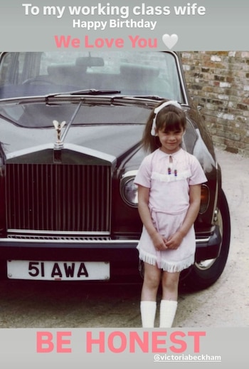 David Beckham saludó a Victoria por su cumpleaños