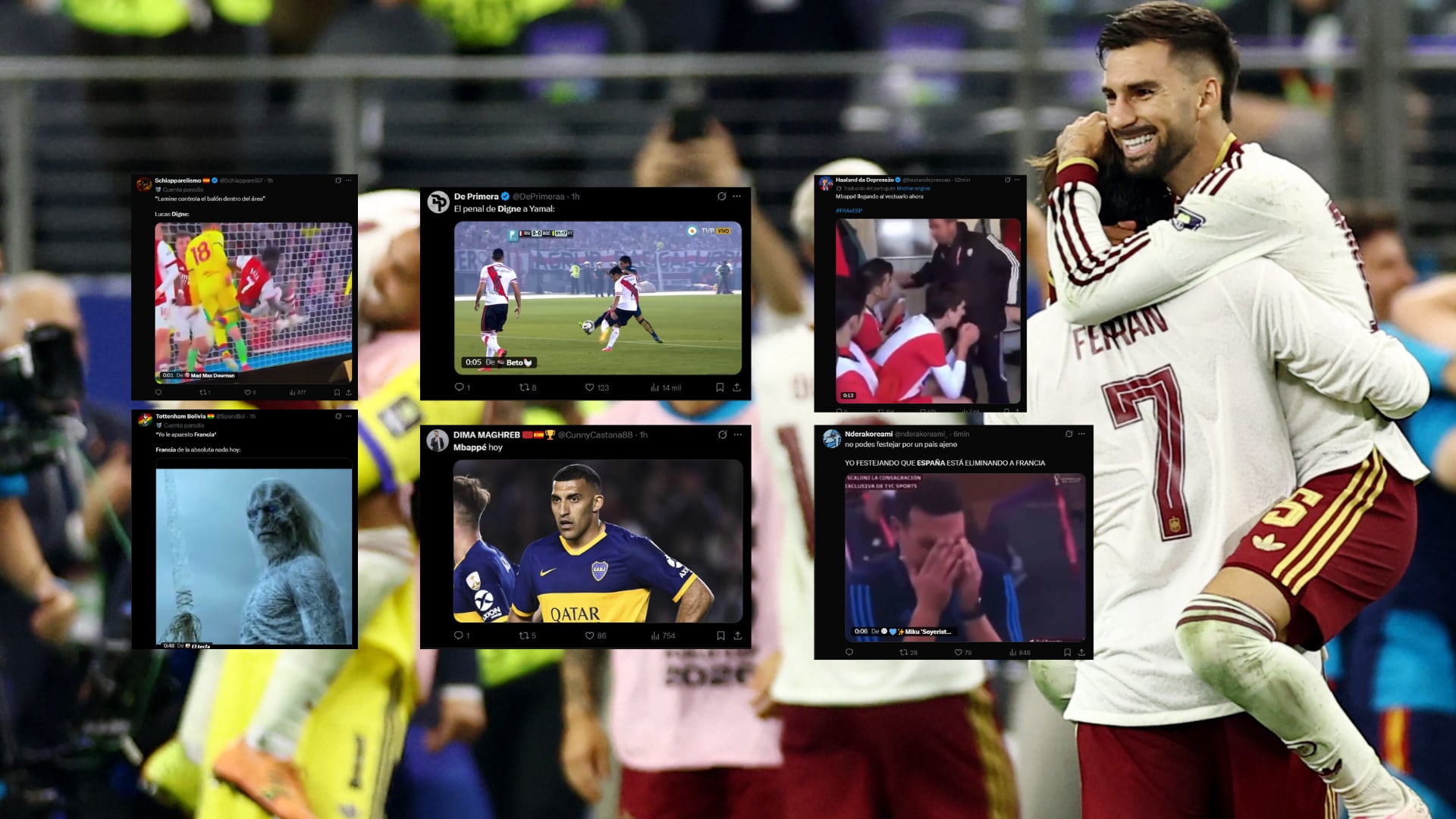 Los mejores memes del triunfo de España sobre Francia en la semifinal del Mundial: de las burlas a Mbappé a la “venganza” de Paraguay